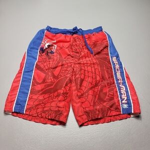 the amazing spiderman boys size medium 8-10 swim shorts